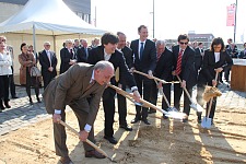 The ground-breaking ceremony on 15 April 2011